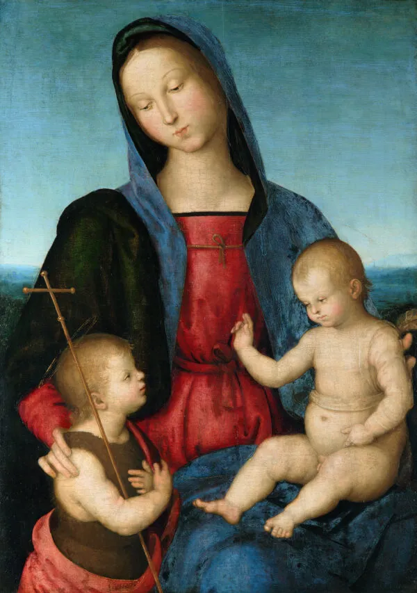 Madonna Diotallevi (1502) by Raphael — original painting reproduced as a hand-painted oil on canvas