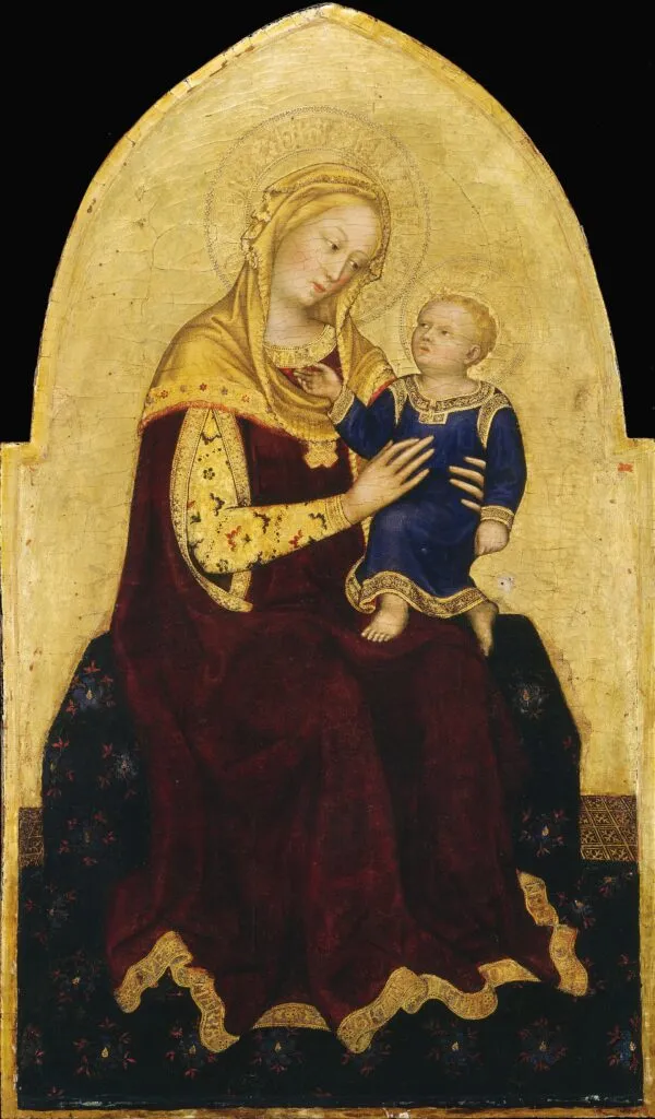 Madonna (1420) by Gentile da Fabriano — original painting reproduced as a hand-painted oil on canvas