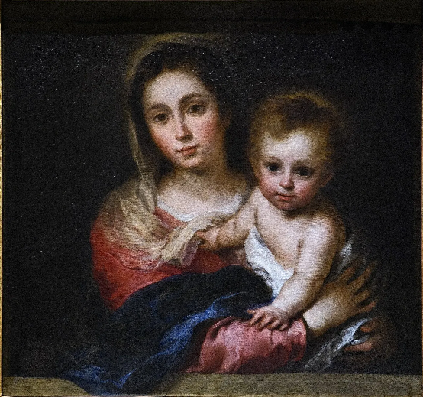 Madonna of the Napkin (1668) by Bartolomé Esteban Murillo — original painting reproduced as a hand-painted oil on canvas