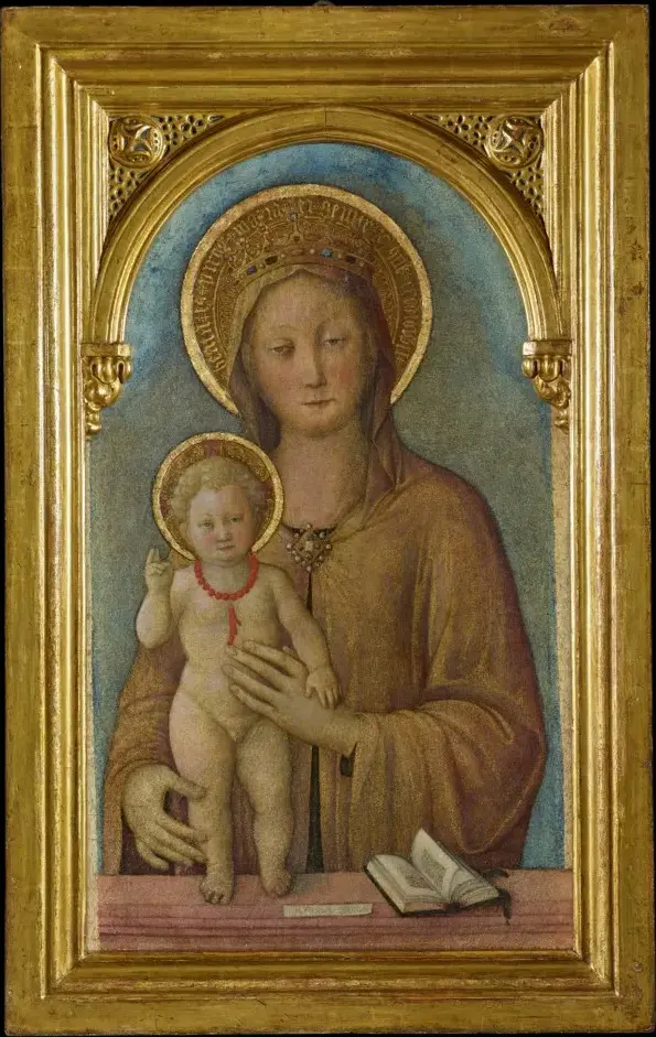 Madonna Tadini (1450) by Jacopo Bellini — original painting reproduced as a hand-painted oil on canvas