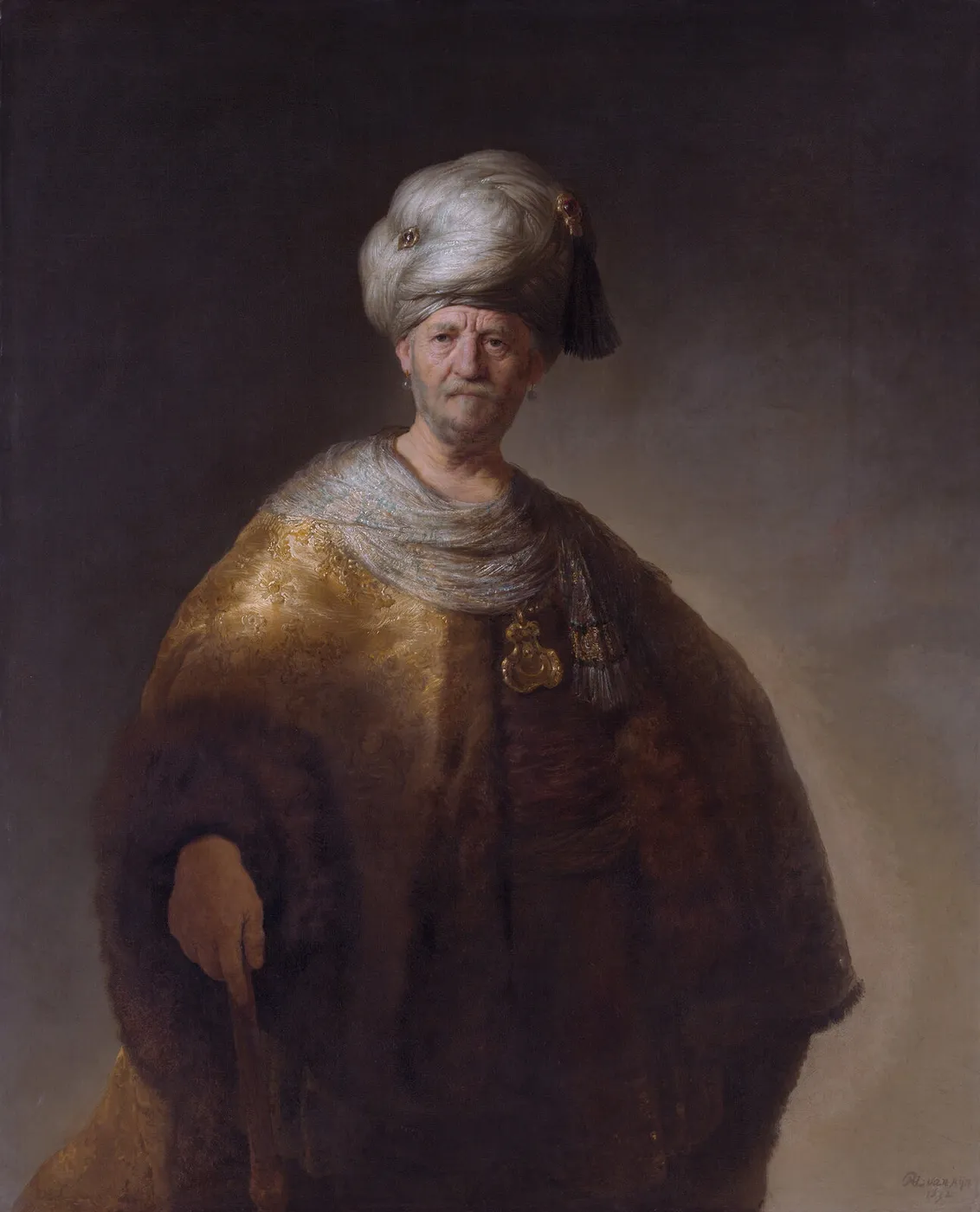 Man in Oriental Costume ("The Noble Slav" or "Man in a Turban") — Rembrandt