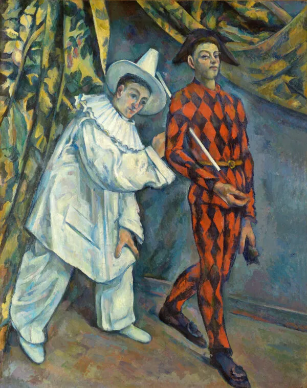 Mardi Gras (1888) by Paul Cézanne — original painting reproduced as a hand-painted oil on canvas