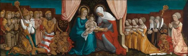 Margrave, Mother and child (1510) by Hans Baldung Grien — original painting reproduced as a hand-painted oil on canvas