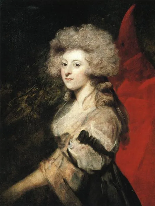Maria Anne Fitzherbert (née Smythe) (1788) by Joshua Reynolds — original painting reproduced as a hand-painted oil on canvas