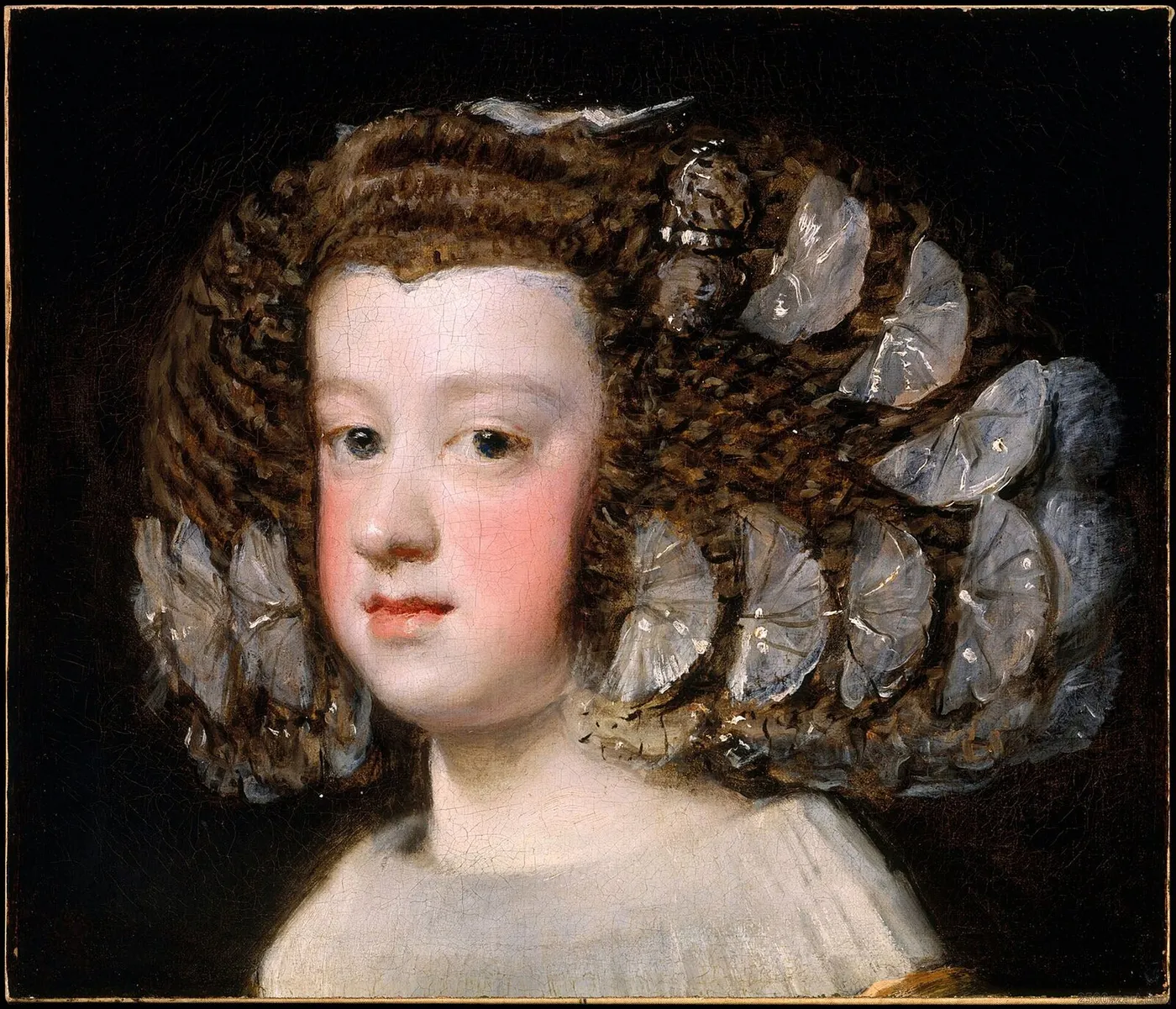 María Teresa (1638–1683), Infanta of Spain (1651) by Diego Velázquez — original painting reproduced as a hand-painted oil on canvas