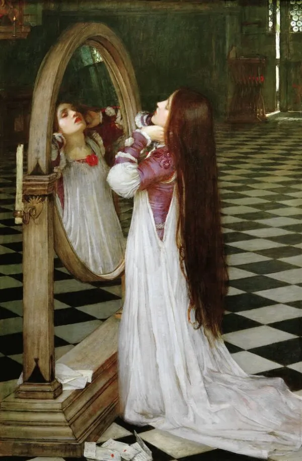 Mariana in the South (1897) by John William Waterhouse — original painting reproduced as a hand-painted oil on canvas