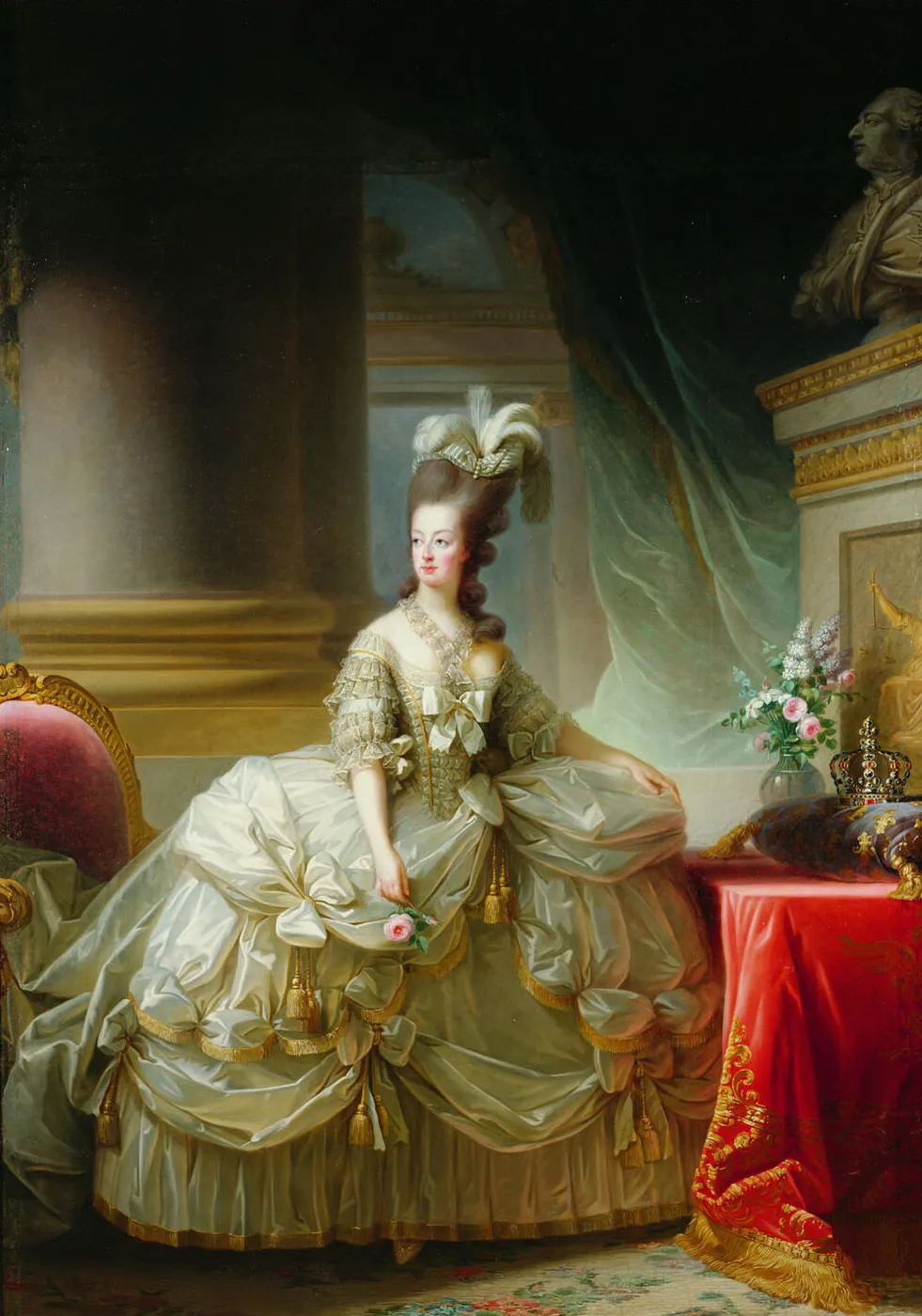 Marie Antoinette in Court Dress — Élisabeth Louise Vigée Le Brun