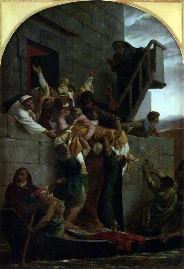 Martyr Chrétien (1855) by Alexandre Cabanel — original painting reproduced as a hand-painted oil on canvas