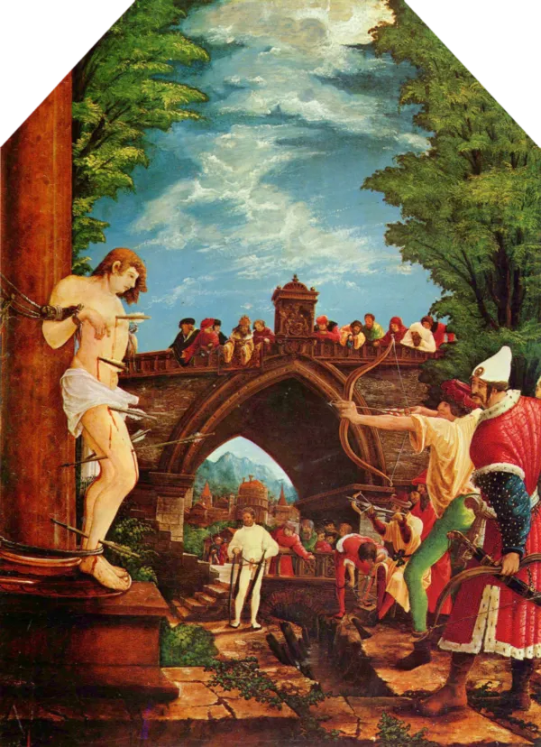 Martyrdom of Saint Sebastian by Albrecht Altdorfer — original painting reproduced as a hand-painted oil on canvas
