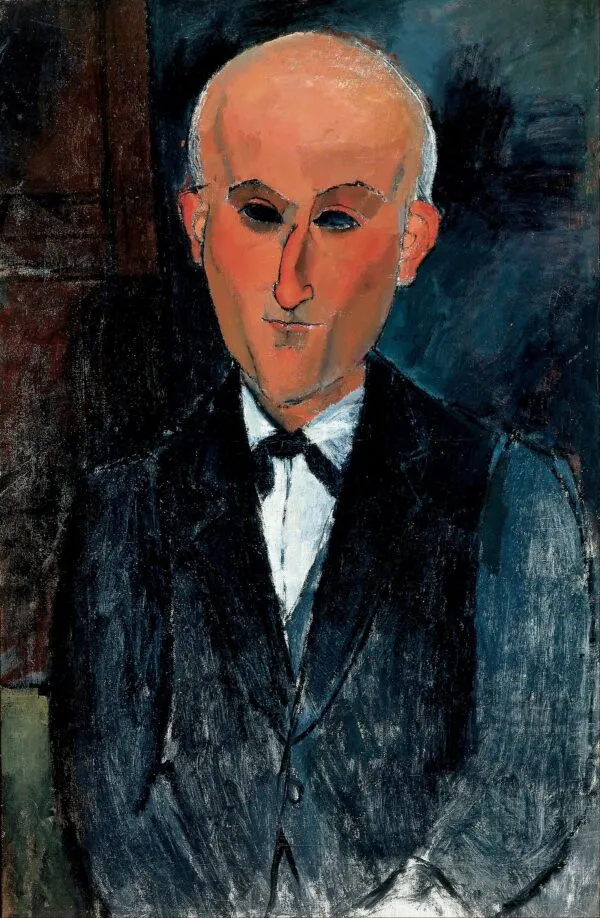 Max Jacob (1910) by Amedeo Modigliani — original painting reproduced as a hand-painted oil on canvas