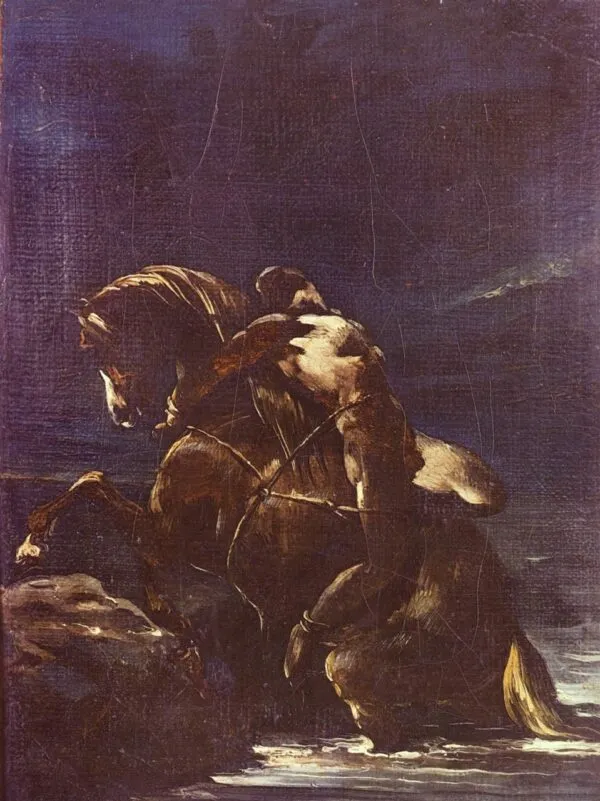 Mazeppa (1820) by Théodore Géricault — original painting reproduced as a hand-painted oil on canvas