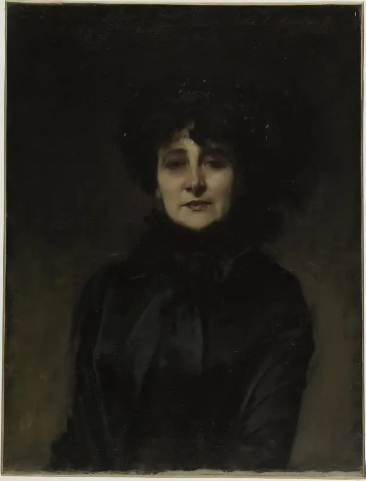 Mme Emma-Marie Allouard-Jouan (1882) by John Singer Sargent — original painting reproduced as a hand-painted oil on canvas