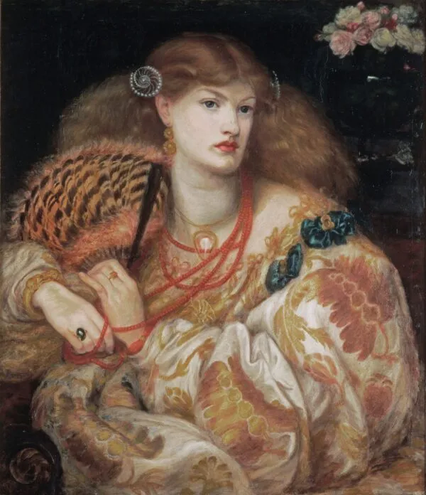 Monna Vanna (1866) by Dante Gabriel Rossetti — original painting reproduced as a hand-painted oil on canvas