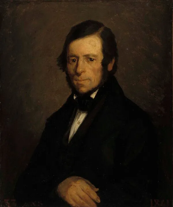 Monsieur Frigot (1841) by Jean-François Millet — original painting reproduced as a hand-painted oil on canvas