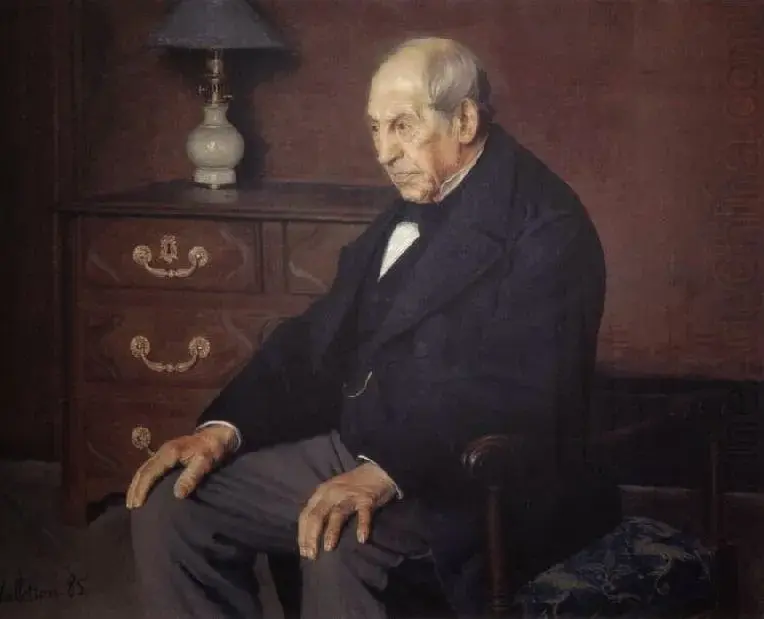 Monsieur Ursenbach (1885) by Félix Vallotton — original painting reproduced as a hand-painted oil on canvas