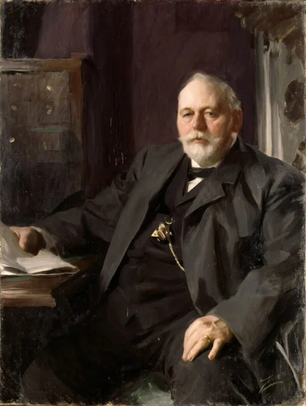 Mr Frans R. Heiss (1891) by Anders Zorn — original painting reproduced as a hand-painted oil on canvas