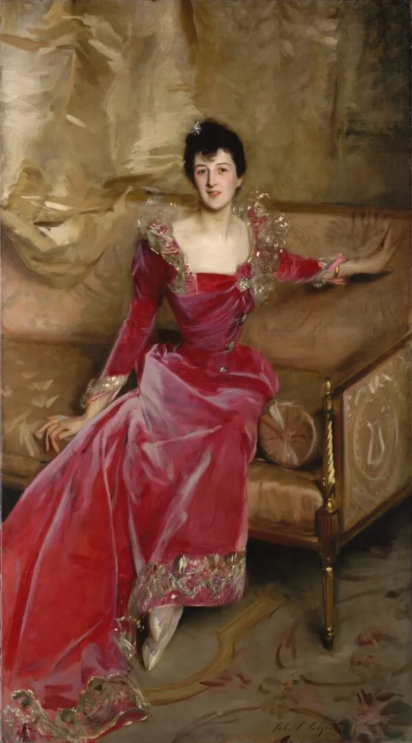 Mrs. Hugh Hammersley (1892) by John Singer Sargent — original painting reproduced as a hand-painted oil on canvas