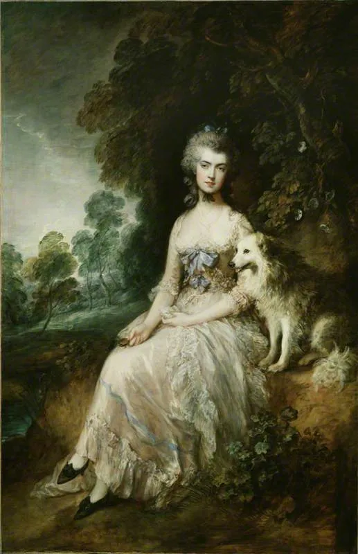 Mrs Mary Robinson (Perdita) (1781) by Thomas Gainsborough — original painting reproduced as a hand-painted oil on canvas