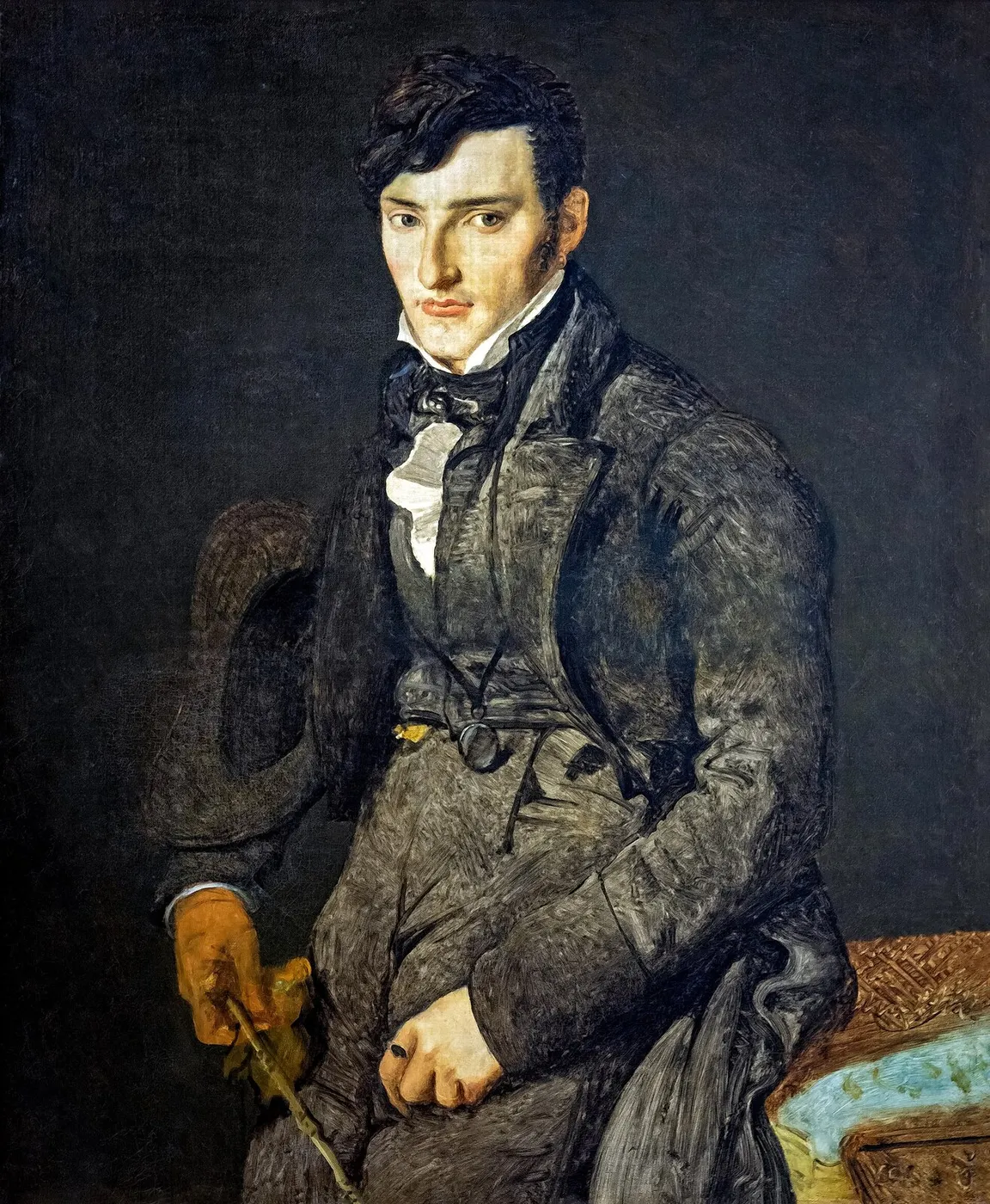 Musée Ingres-Bourdelle - Portrait de Jean-Pierre-François Gilibert - Jean-Auguste-Dominique Ingres (1805) by Jean-Auguste-Dominique Ingres — original painting reproduced as a hand-painted oil on canvas