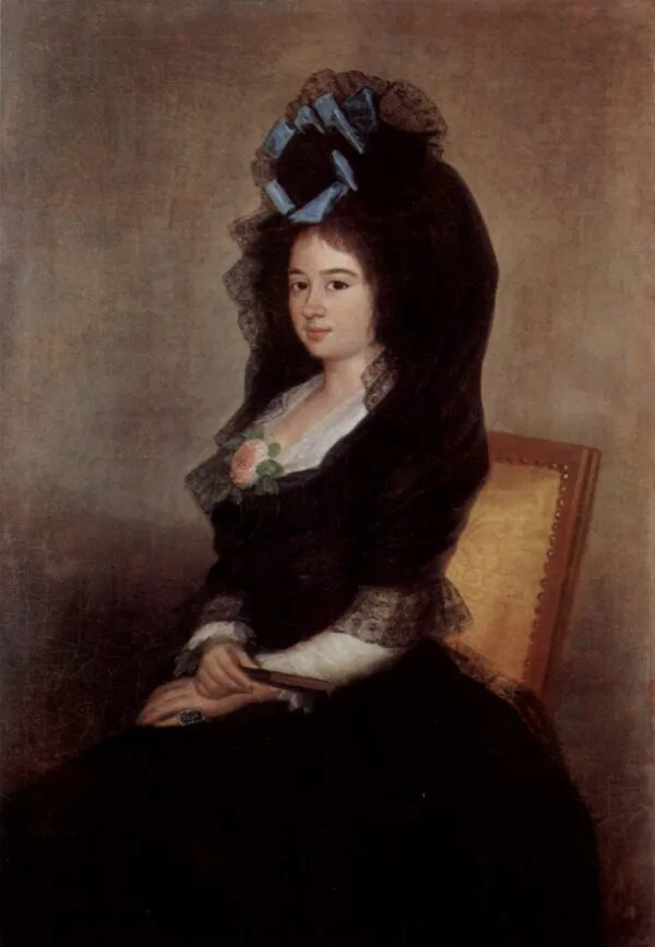 Narcisa Barañana de Goicoechea (1815) by Francisco Goya — original painting reproduced as a hand-painted oil on canvas
