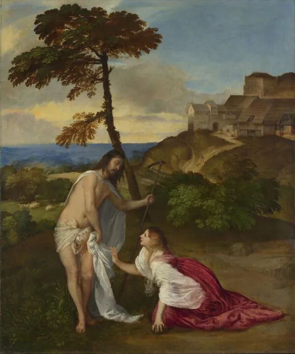 Noli me tangere (1514) by Titian — original painting reproduced as a hand-painted oil on canvas