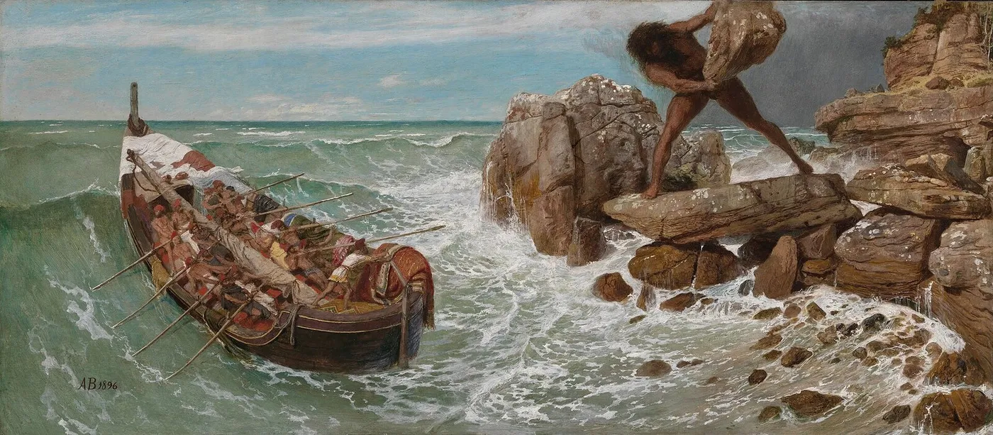 Odysseus and Polyphemus — Arnold Böcklin