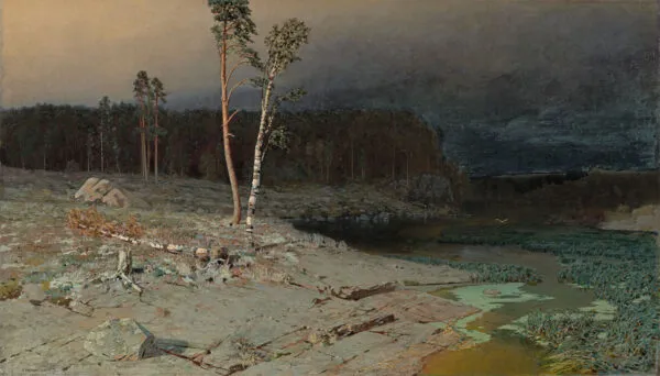 On the Island of Valaam (1873) by Arkhip Kuindzhi — original painting reproduced as a hand-painted oil on canvas