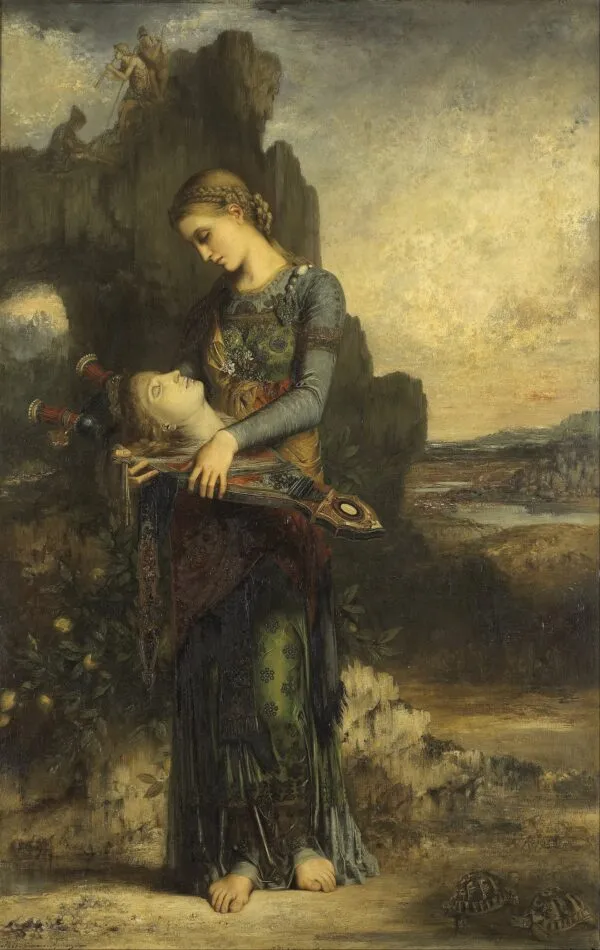 Orphés (1865) by Gustave Moreau — original painting reproduced as a hand-painted oil on canvas