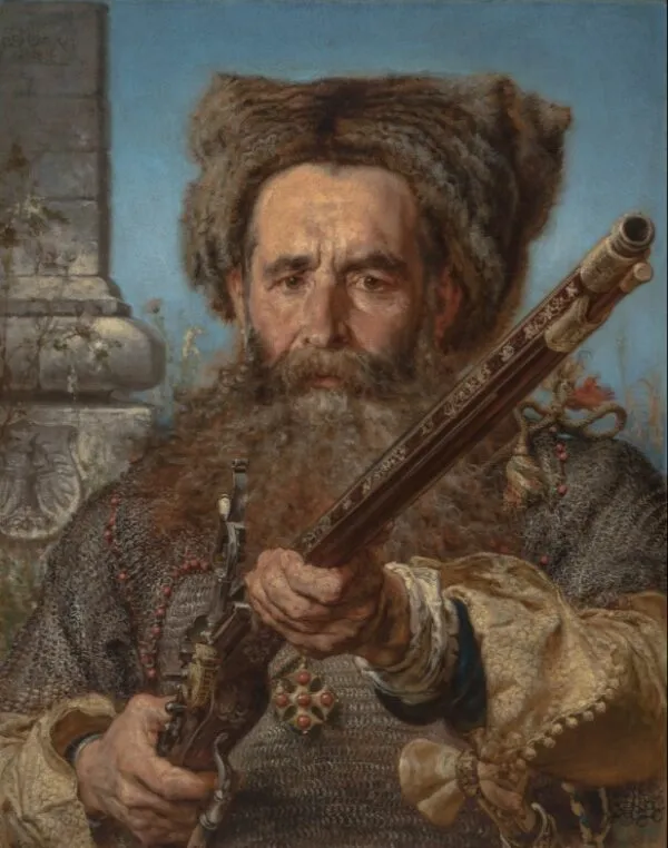 Ostafi Daszkiewicz. (1874) by Jan Matejko — original painting reproduced as a hand-painted oil on canvas