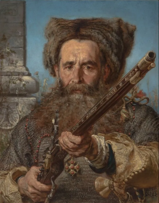 Ostafi Daszkiewicz. (1874) by Jan Matejko — original painting reproduced as a hand-painted oil on canvas