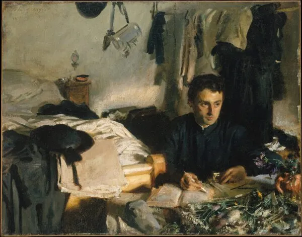 Padre Sebastiano (1904) by John Singer Sargent — original painting reproduced as a hand-painted oil on canvas