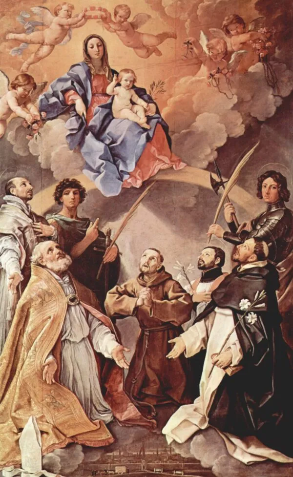 Pala della Peste (1631) by Guido Reni — original painting reproduced as a hand-painted oil on canvas