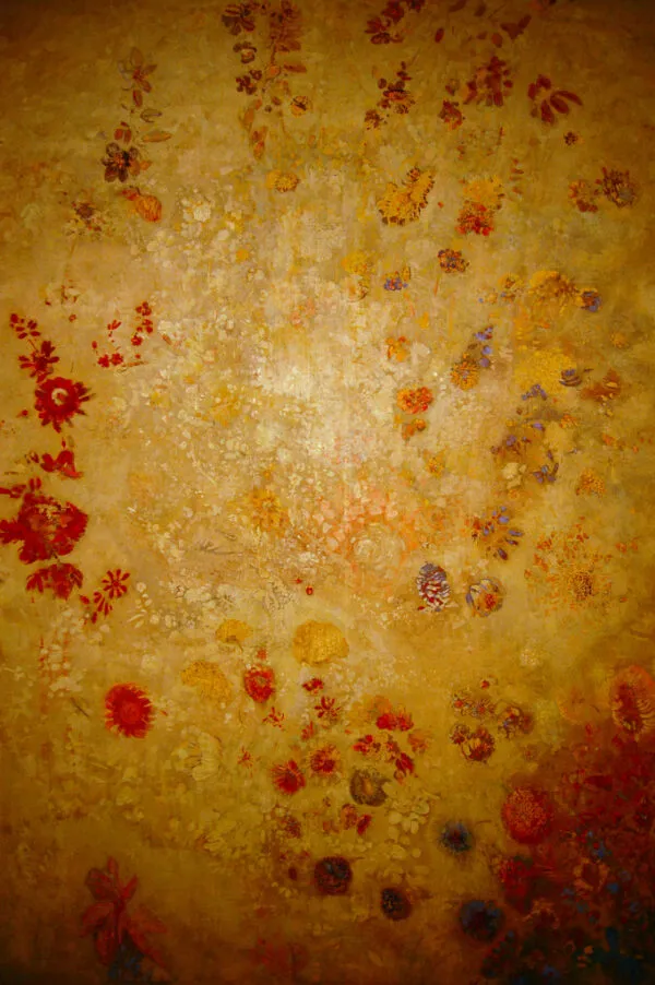 Panneau décoratif (1902) by Odilon Redon — original painting reproduced as a hand-painted oil on canvas