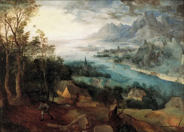 Parable of the Sower (1557) by Pieter Brueghel the Elder — original painting reproduced as a hand-painted oil on canvas