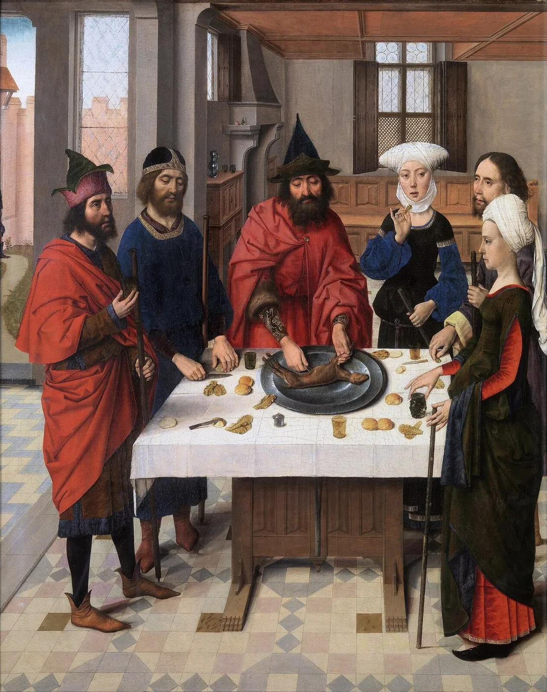 Passover (1466) by Dieric Bouts — original painting reproduced as a hand-painted oil on canvas