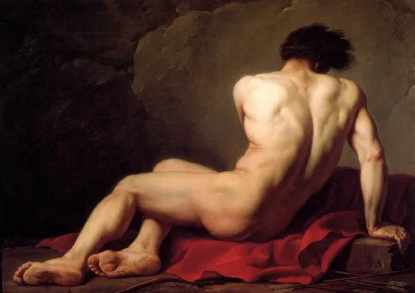 Patroclus (1780) by Jacques-Louis David — original painting reproduced as a hand-painted oil on canvas