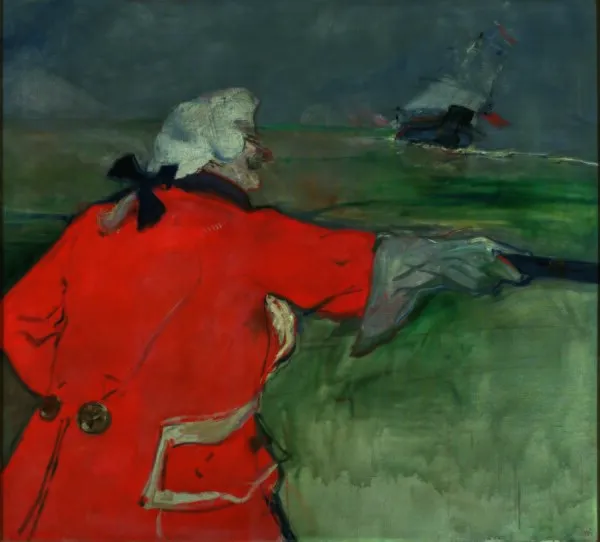Paul Viaud em almirante do século XVIII (1901) by Henri de Toulouse-Lautrec — original painting reproduced as a hand-painted oil on canvas