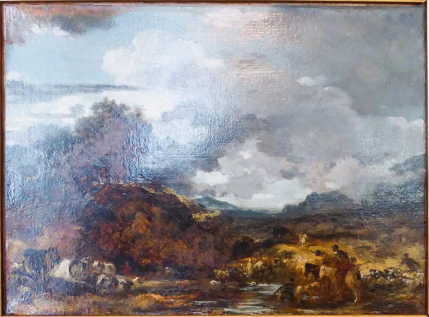 Paysage (le Gué) — Jean-Honoré Fragonard