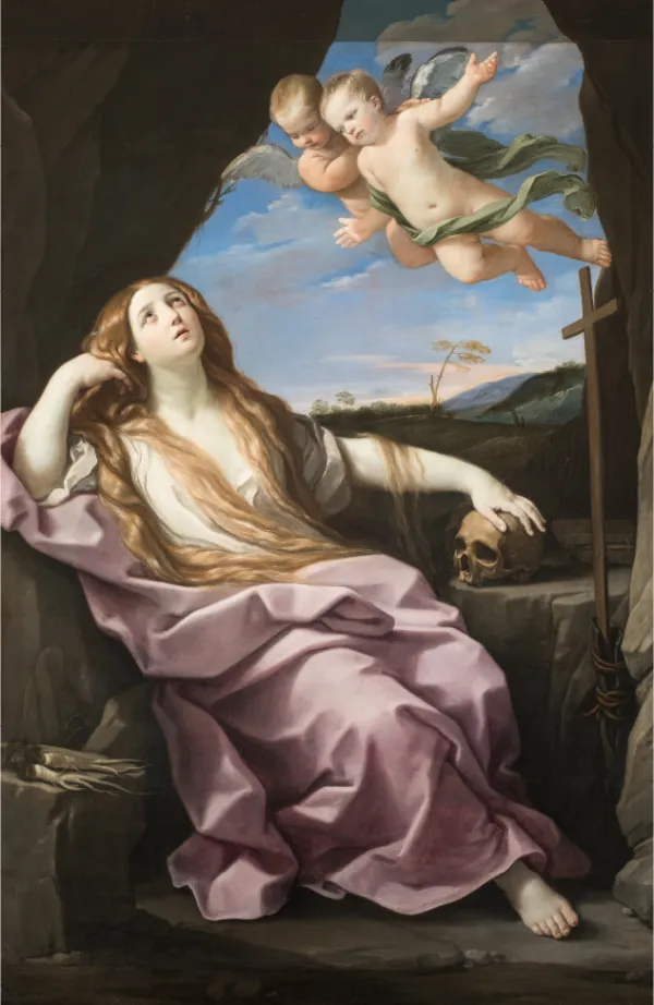 Penitent Magdalene (1631) by Guido Reni — original painting reproduced as a hand-painted oil on canvas