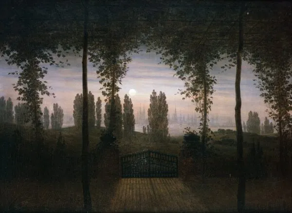 Picture in Remembrance of Johann Emanuel Bremer (1817) by Caspar David Friedrich — original painting reproduced as a hand-painted oil on canvas