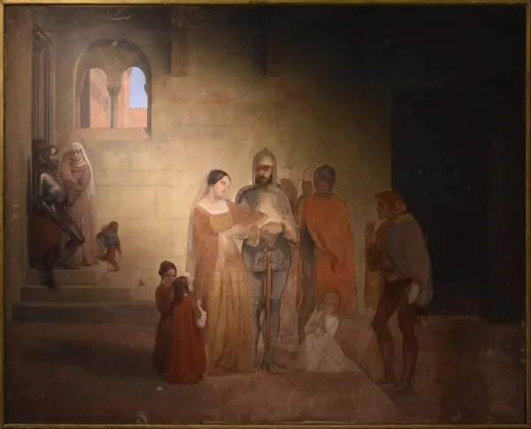 Pietro Rossi (1850) by Francesco Hayez — original painting reproduced as a hand-painted oil on canvas
