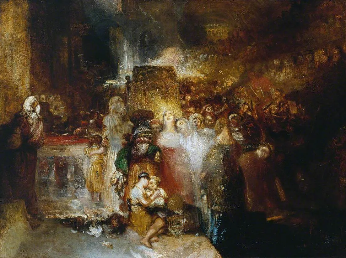Pilate Washing his Hands (1830) by J. M. W. Turner — original painting reproduced as a hand-painted oil on canvas