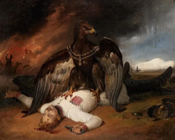 Polish Prometheus (1831) by Horace Vernet — original painting reproduced as a hand-painted oil on canvas