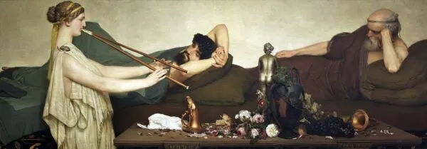 Pompeian Scene (1868) by Lawrence Alma-Tadema — original painting reproduced as a hand-painted oil on canvas