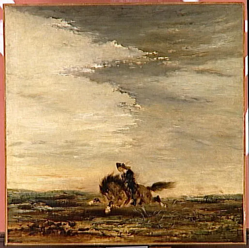 Poney (1870) by Gustave Moreau — original painting reproduced as a hand-painted oil on canvas