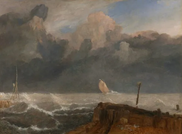 Port Ruysdael (1827) by J. M. W. Turner — original painting reproduced as a hand-painted oil on canvas