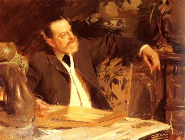 Portrait Antonin Proust (1888) by Anders Zorn — original painting reproduced as a hand-painted oil on canvas