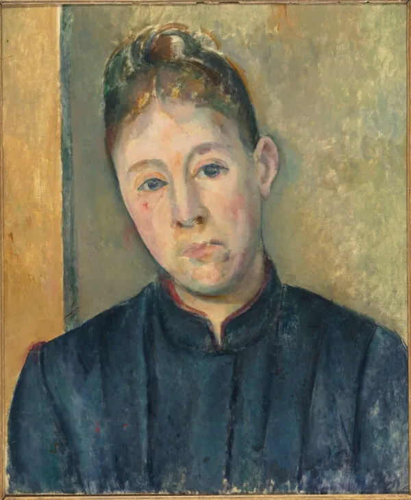 Portrait de Madame Cézanne (1885) by Paul Cézanne — original painting reproduced as a hand-painted oil on canvas