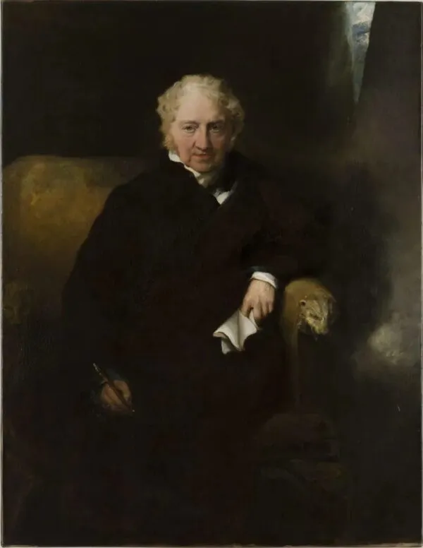 Portrait du peintre Johann Heinrich Füssli (1825) by Thomas Lawrence — original painting reproduced as a hand-painted oil on canvas