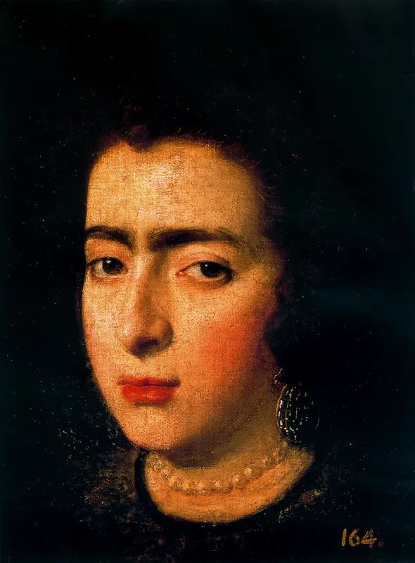 Portrait d'une dame by Diego Velázquez — original painting reproduced as a hand-painted oil on canvas